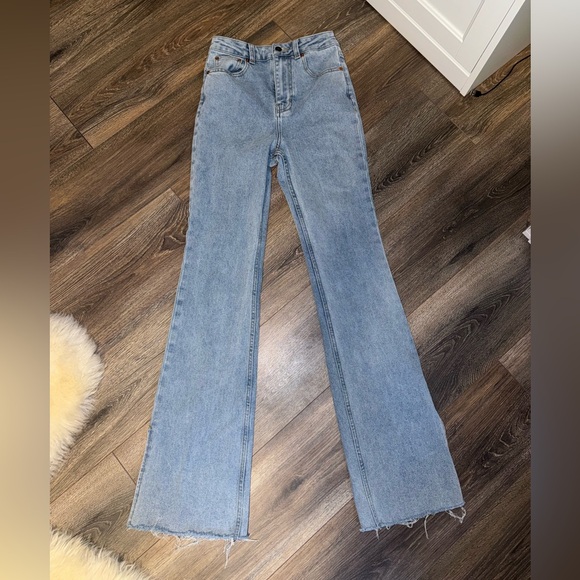motel rocks bootleg split jeans - Picture 3 of 7